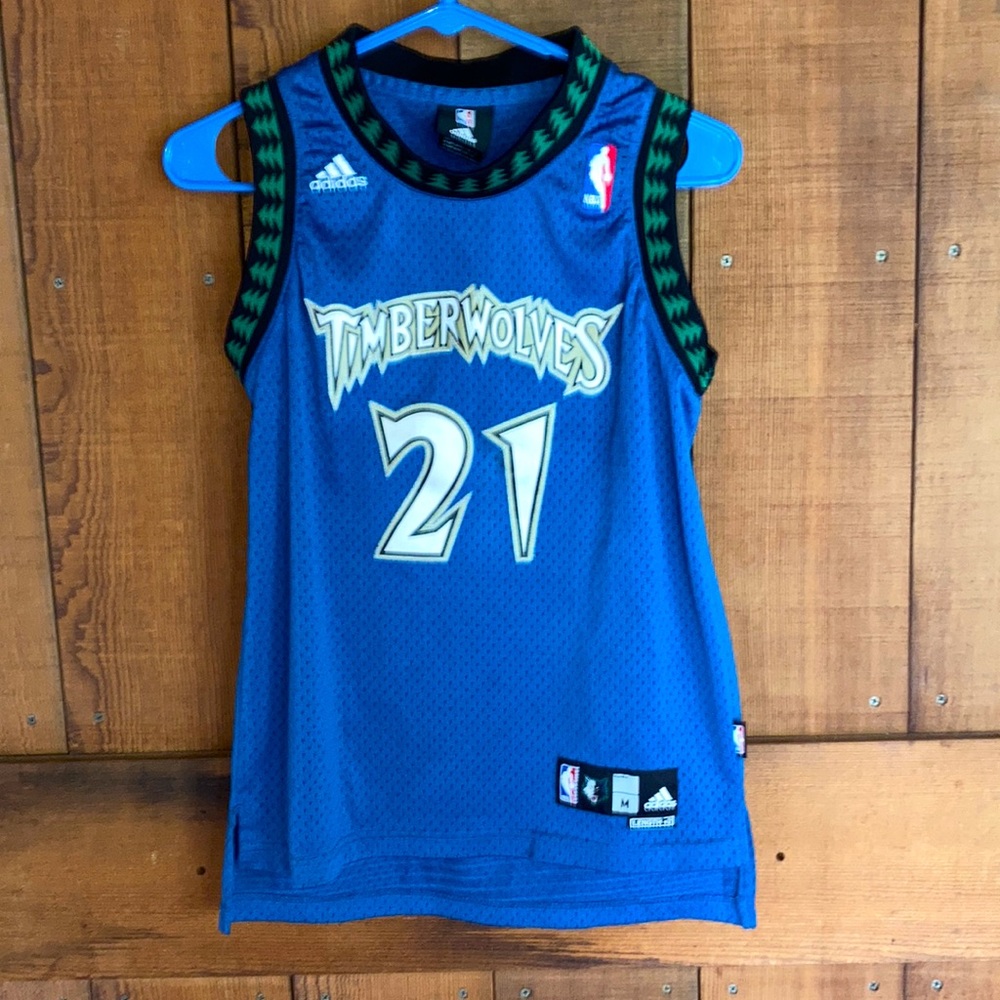 adidas Blue Timberwolves Kids Jersey